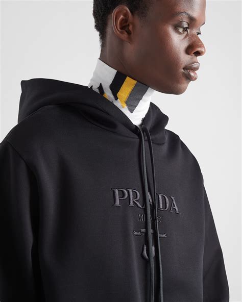 prada oversized hoodie|Prada hoodie men's.